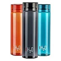 Cello H2O Round Plastic Water Bottle - Assorted - 1 Litre - 3 Pieces