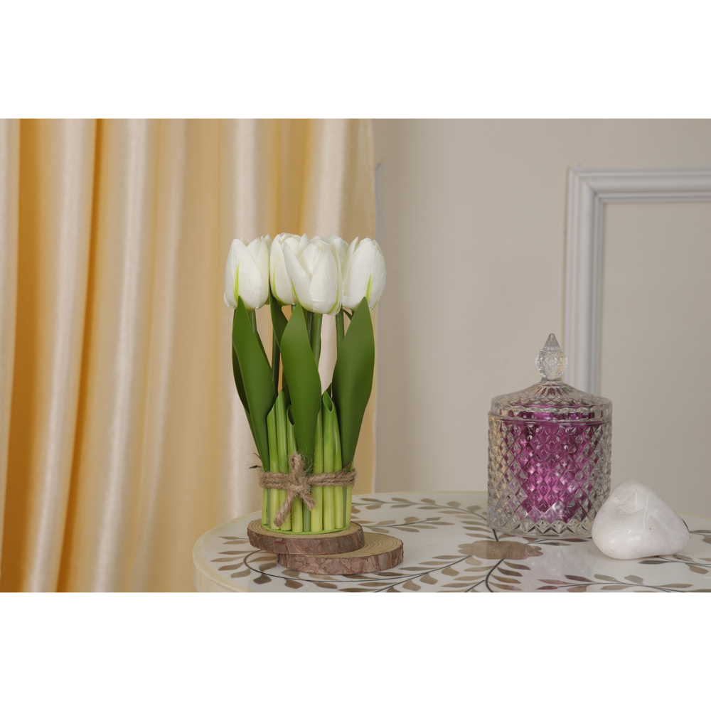 Buy PolliNation Artificial Flower Bunch AFBTULIP0126 - White