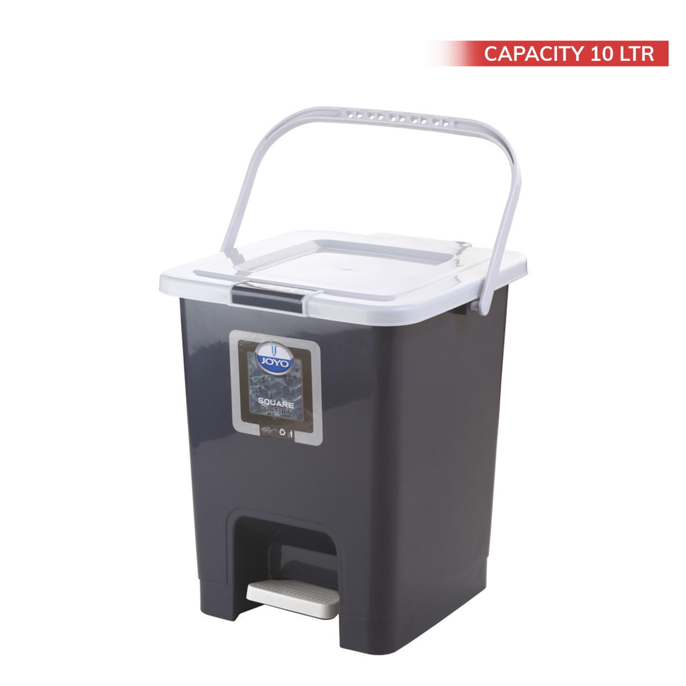 Buy Joyo Square Pedal Dust Bin Grey Online On Dmart Ready
