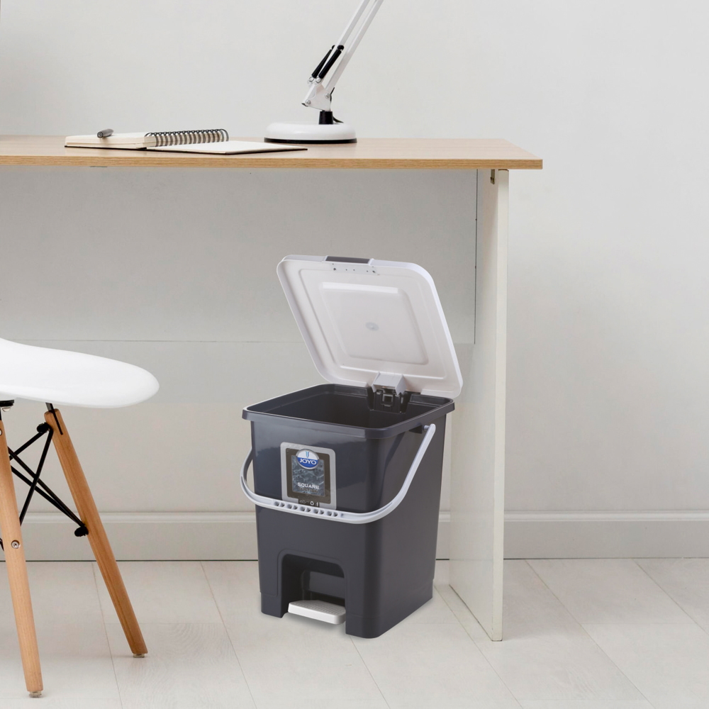 Buy Joyo Square Pedal Dust Bin Grey Online On Dmart Ready
