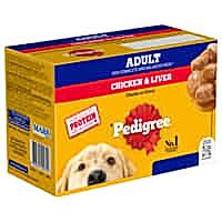 Pedigree Chicken & Liver Chunks In Gravy Adult Dog Food