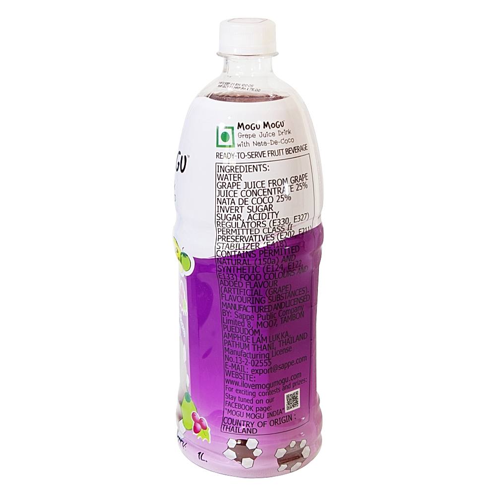 Mogu Mogu Grape Juice Drink with Nata de Coco