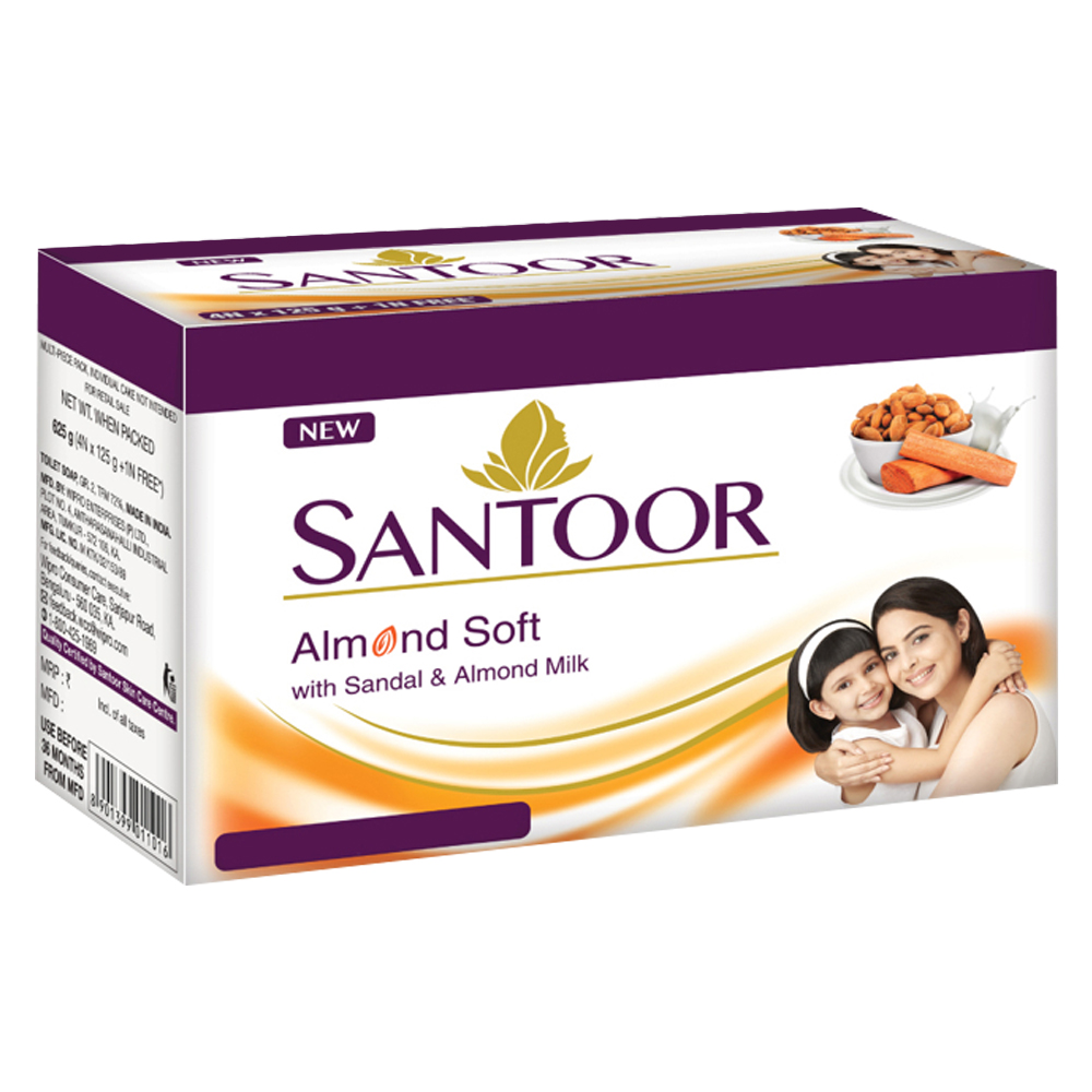 Santoor Sandal & Almond Milk Soap