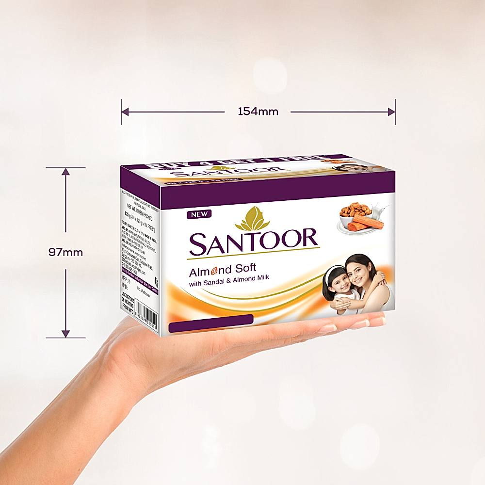 Buy Santoor Sandal and Turmeric Soap, 75g (Pack of 4) Online at Low Prices  in India - Amazon.in