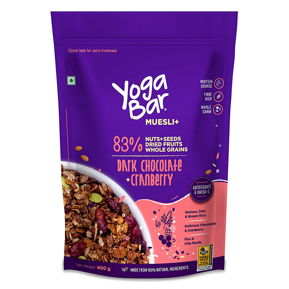 Buy Yoga Bar Muesli - Dark Chocolate Cranberry Online On DMart Ready