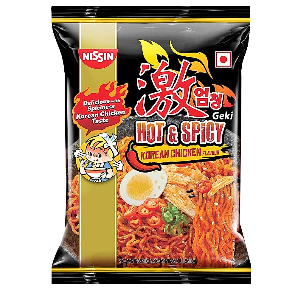 Buy Nissin Geki Hot Spicy Korean Chicken Flavour Noodles Online
