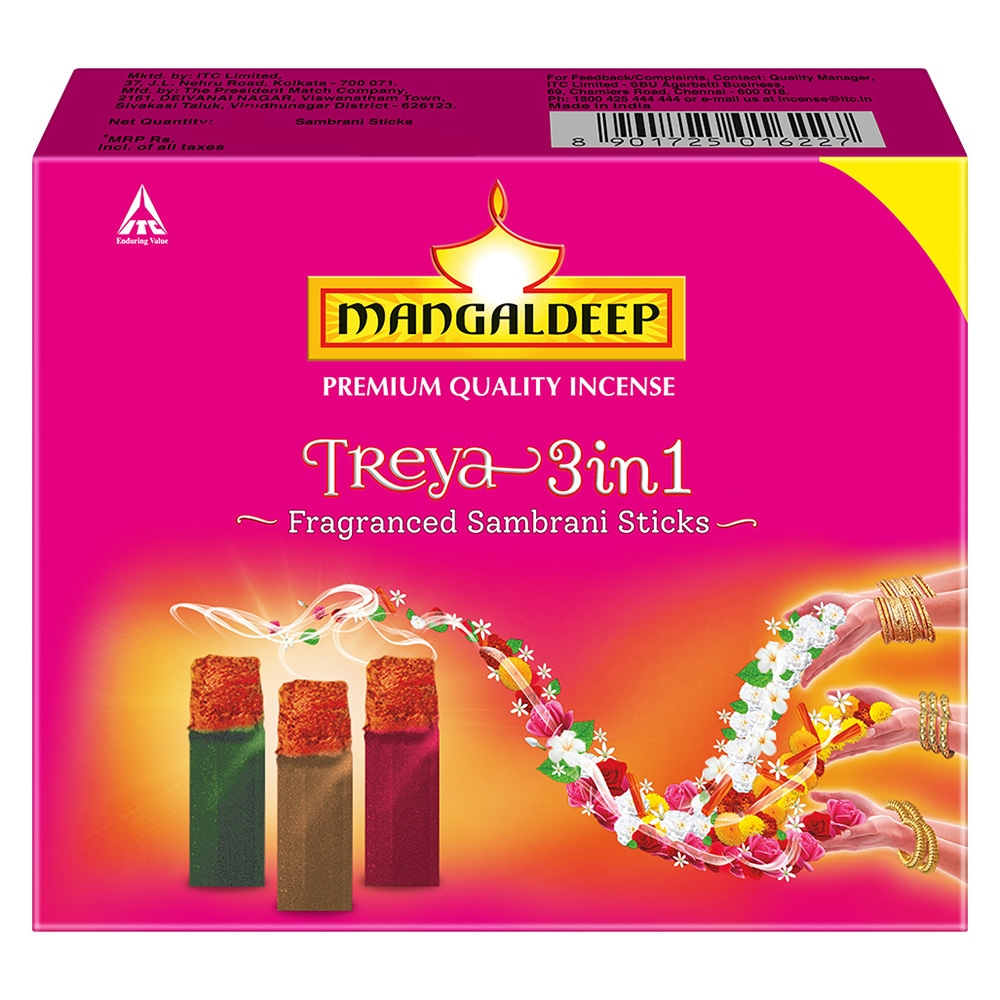 Buy Mangaldeep Treya 3 In 1 Sambrani Stick Online On Dmart Ready