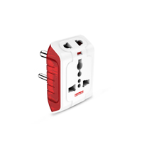Goldmedal Spice 3 Pin Universal Travel Adaptor - White