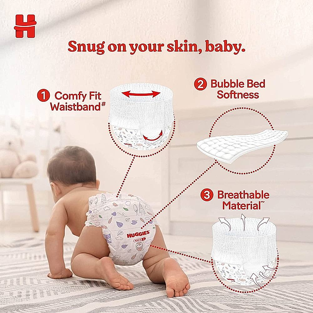 Buy Huggies Wonder Pants with 5 in 1 Complete Comfort, New Born , Combo  Pack of 2 Online at Best Prices in India - JioMart.