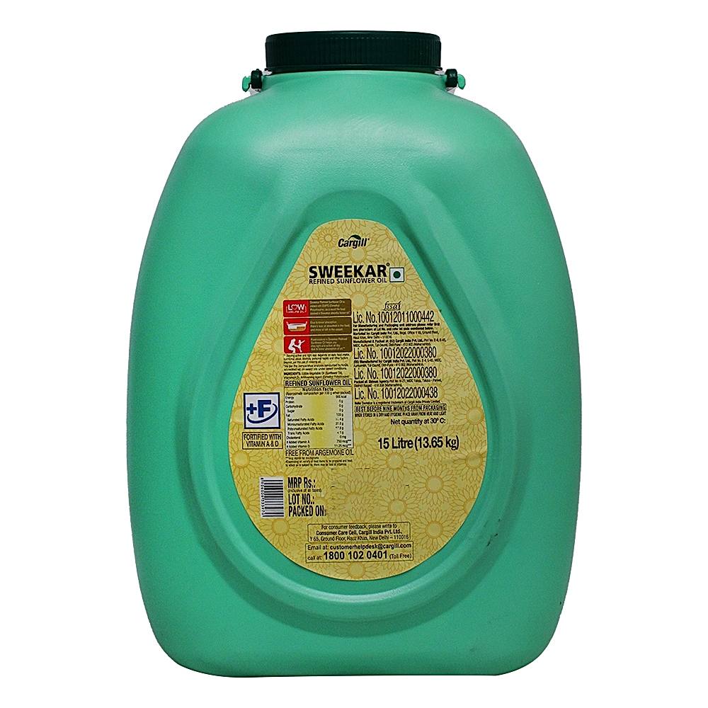Buy Sweekar Refined Sunflower Oil Jar Online On DMart Ready