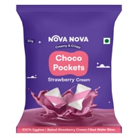 Nova Nova Choco Pockets Strawberry Cream Wafer Bites