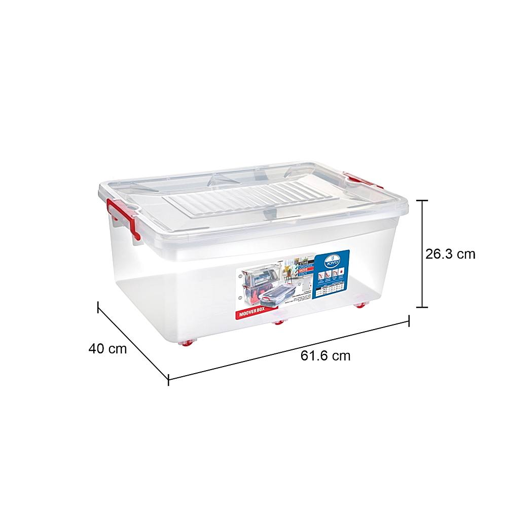 JustKraft Multipurpose Plastic Storage Box with Adjustable