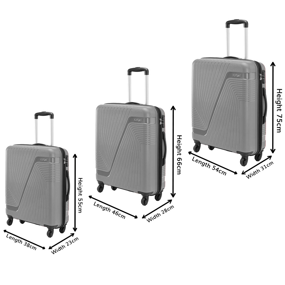 SAFARI STAR 55/65/ 75 4W Expandable Cabin & Check-in Set 4 Wheels - 30 inch  Black - Price in India | Flipkart.com