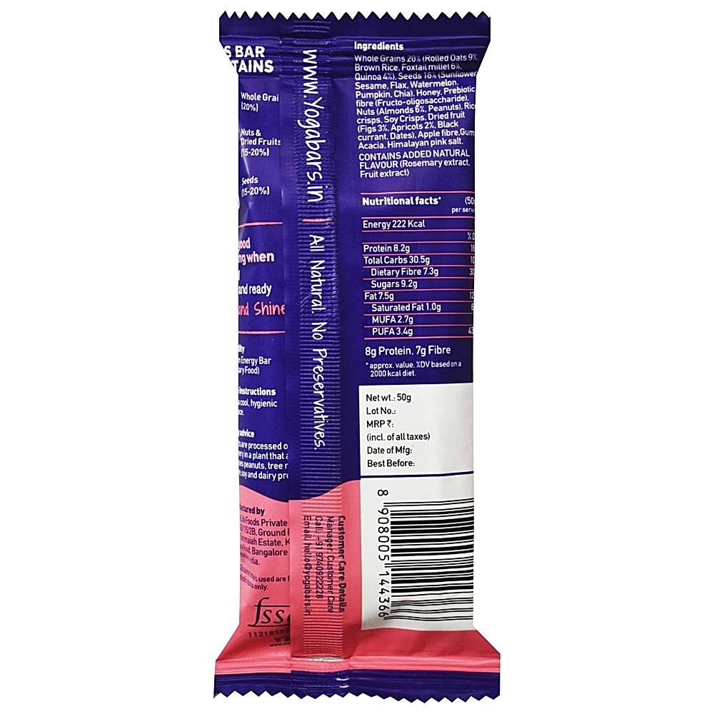 Buy Yogabar Breakfast Apricot and Fig Protein Bar, 50 g Online at