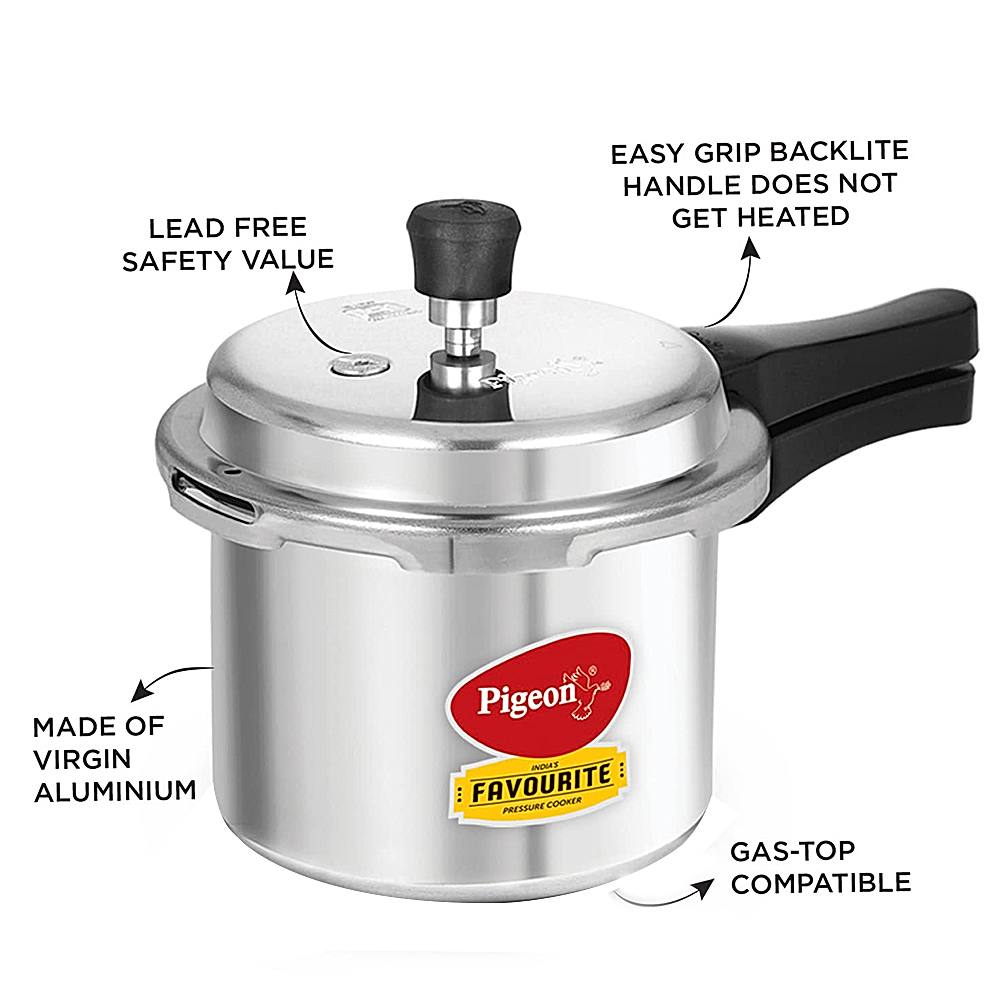 Buy Pigeon Favourite Aluminium Pressure Cooker Online On DMart Ready