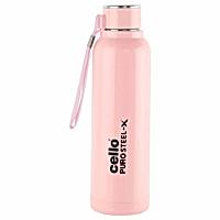 Cello Puro Steel-X Benz 900 Water Bottle (Pink) - 730 ml