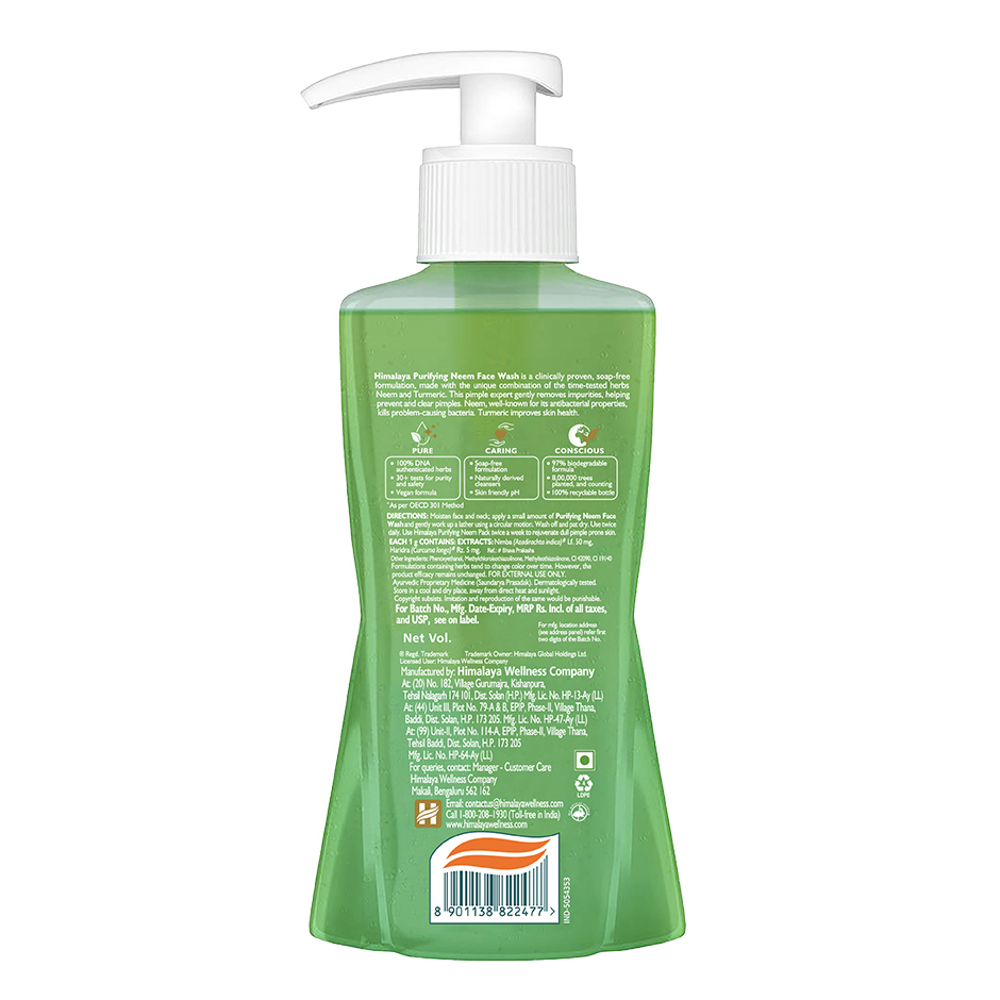 Himalaya neem deals face wash ingredients