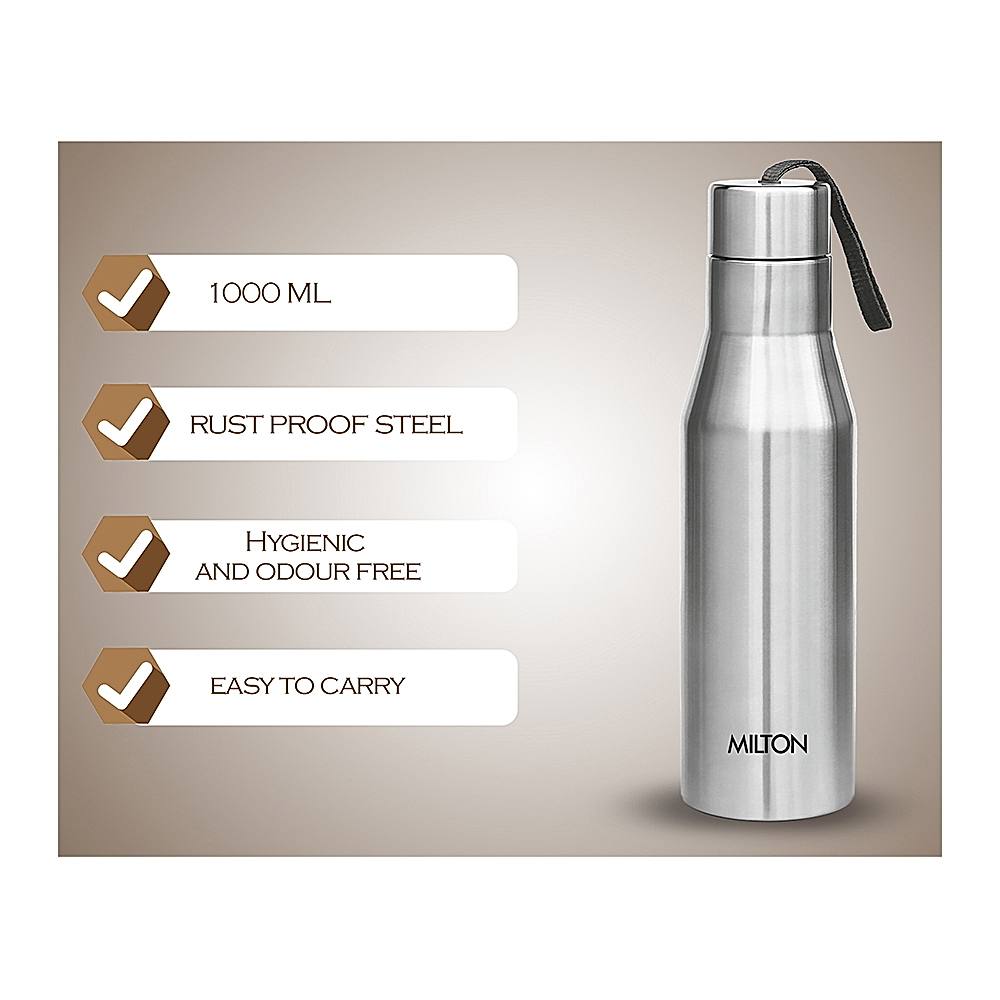 Buy Super Stainless Steel Odour Free Bottle Online - Milton