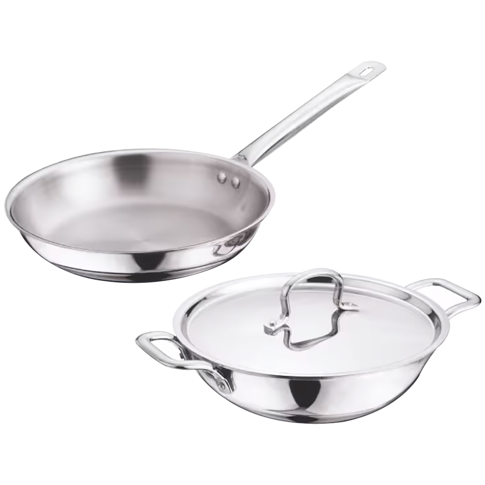 Buy Home Zone By Kitchen Essentials Stainless Steel Triply Cookware Set