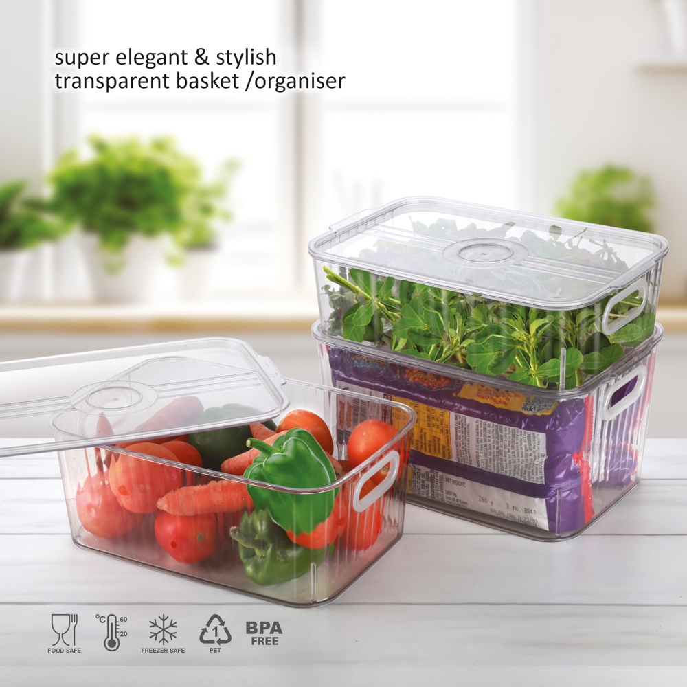 Buy Jaipet Harmony 333 Large Basket With Lid Transparent Online On