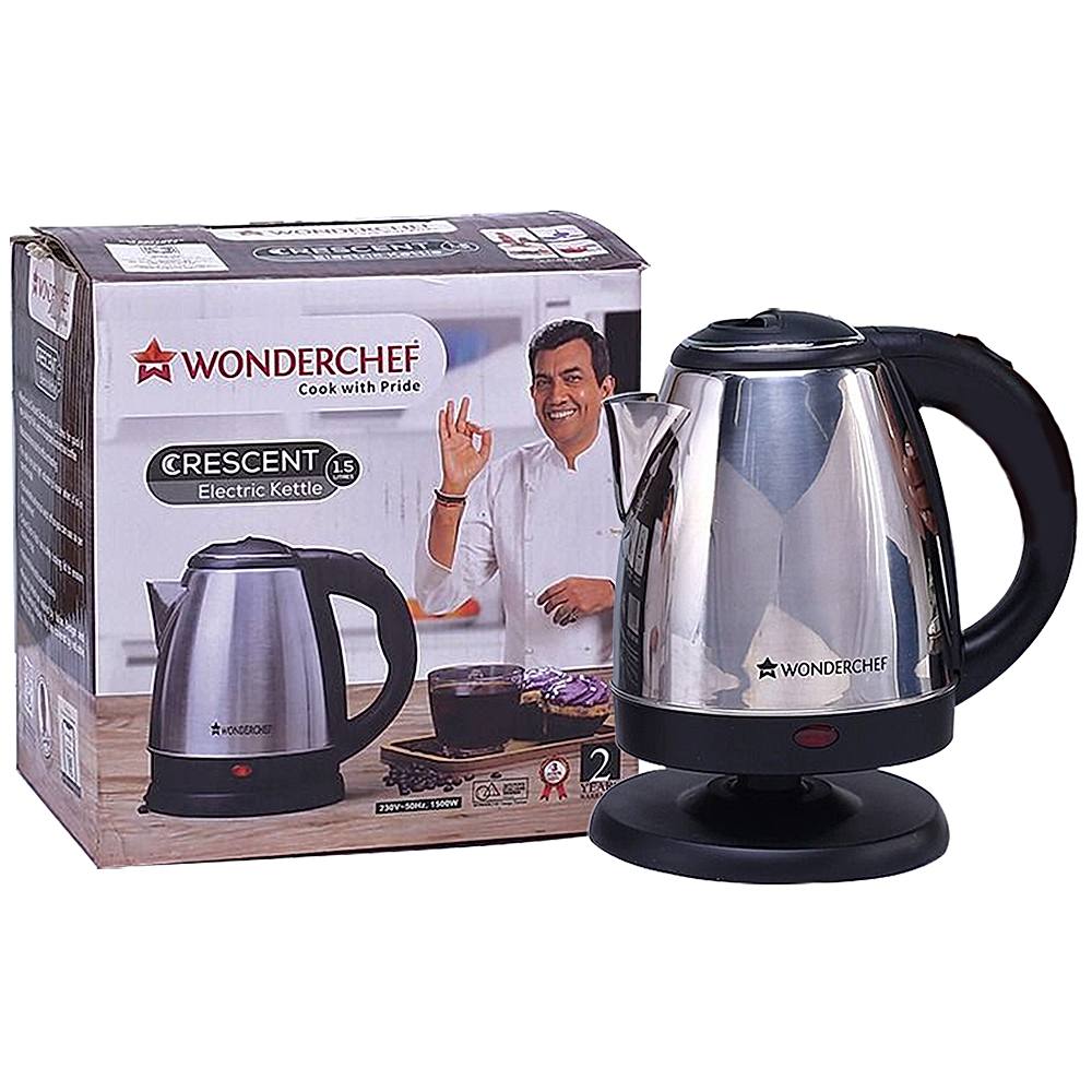 Buy Wonderchef Crescent Electric Kettle - 1.5 Litres Online On DMart Ready