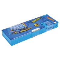 Pratap Hot Wheels Dual Sided Pencil Box (Light Blue)