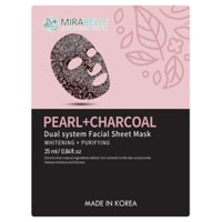 Mirabelle Pearl+Charcoal Facial Sheet Mask