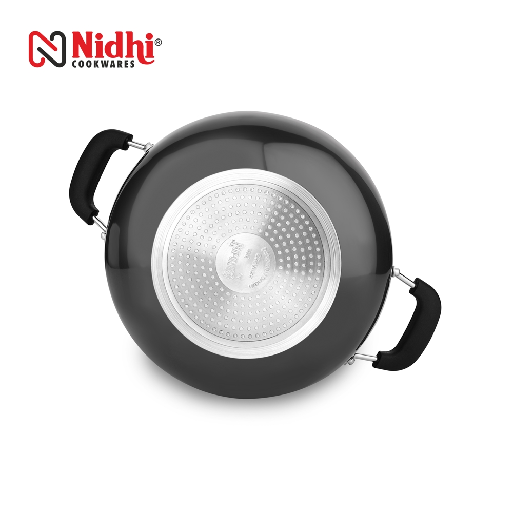 Buy Nidhi Hard Anodised Kadhai Black 5 5 L Online On Dmart Ready