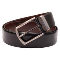 Cops Italian Reversible Leather Black & Brown Belt (Rk35Lipari)