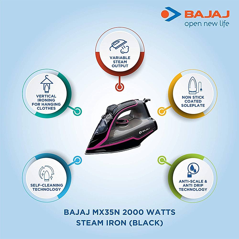 bajaj mx35n steam iron