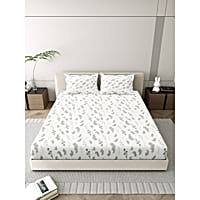 Salona Bichona 100% Cotton Double Bedsheet 180 TC (120B) 224 x 254 cm
